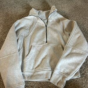 Grey half zip